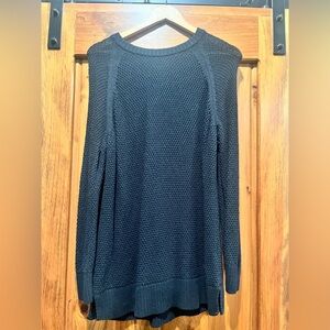 Old Navy Black Crewneck Textured Knit Sweater